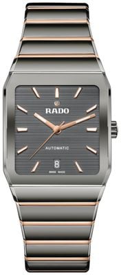 RADO Anatom Automatic (32.5mm) Grey Dial / Grey High-Tech Ceramic & RoseGold PVD Stainless Steel Bracelet R10203102