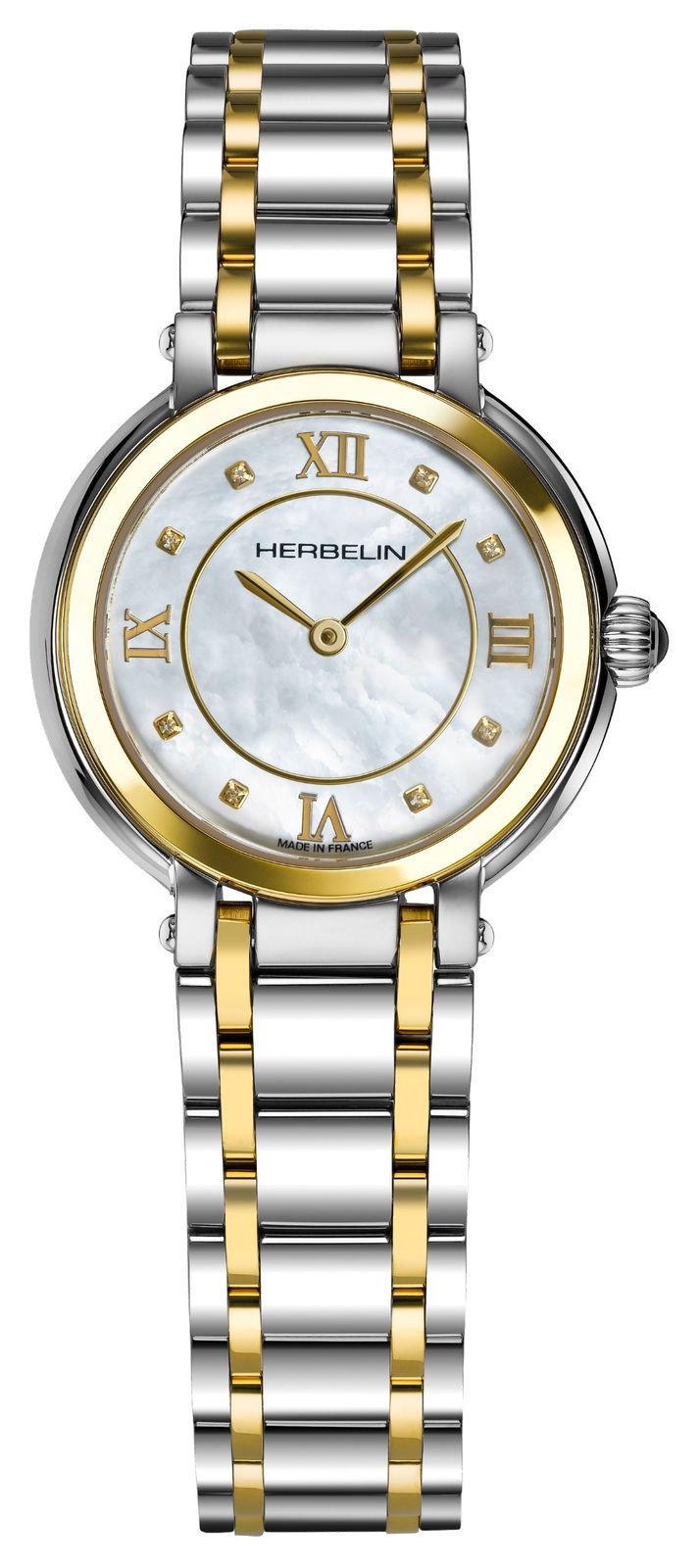 Herbelin 17430BT59 Galet | Mother-of-Pearl Dial | Two-Tone Watch