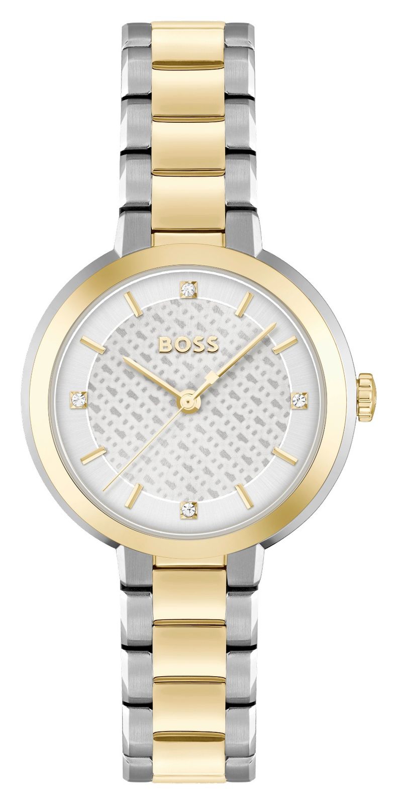 BOSS 1502761 Women’s Sena (34mm) White Dial / Two-Tone Watch