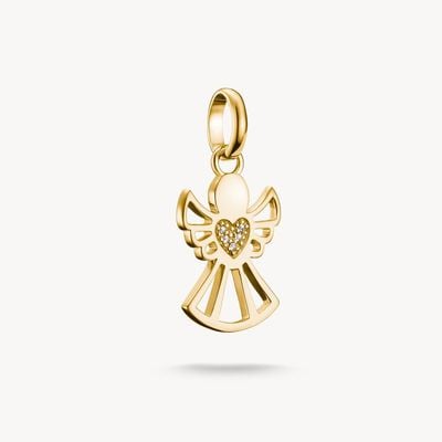 Thomas Sabo Gold-Plated Guardian of Love Charm Pendant Connect CC1242-414-14