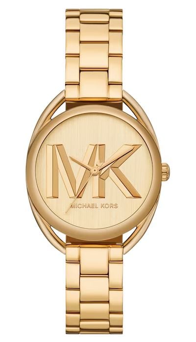 Michael Kors MK7677 Leia Women's Gold Tone Dial Gold Tone Watch