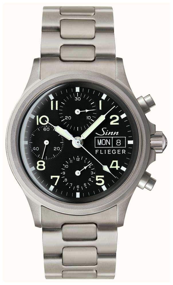 Sinn 356.022 TWO LINK BRACELET 356 Pilot Traditional Watch
