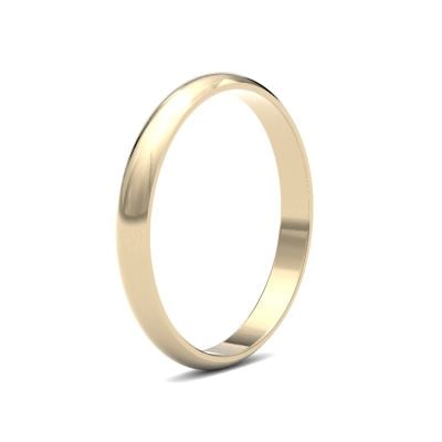 James Moore Wedding Ring  | 2.5mm | Light | Size D-Shape | AG_2.5LLD-9Y AG_2.5LLD-9Y