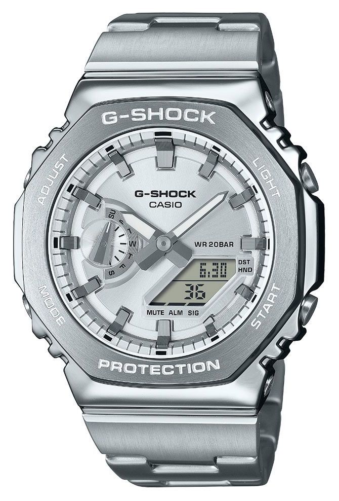 Casio GM-2110D-7AER G-Shock Metal (44.4mm) Silver Hybrid Watch