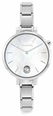 Nomination PARIS Watch With Steel Band ROUND With Zircon WHITE Mother-of-pearl 076033/008