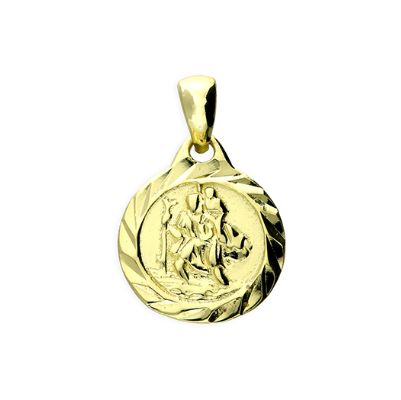 CME Leicester Limited H5963/Y Silver Gold Plate Dia Cut Disc Jewellery