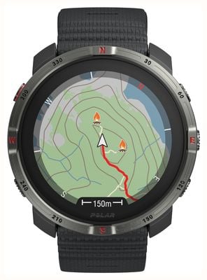 Polar Grit X2 Premium AMOLED GPS Outdoor Multisport Smartwatch - Night Black (S-L) 900115134