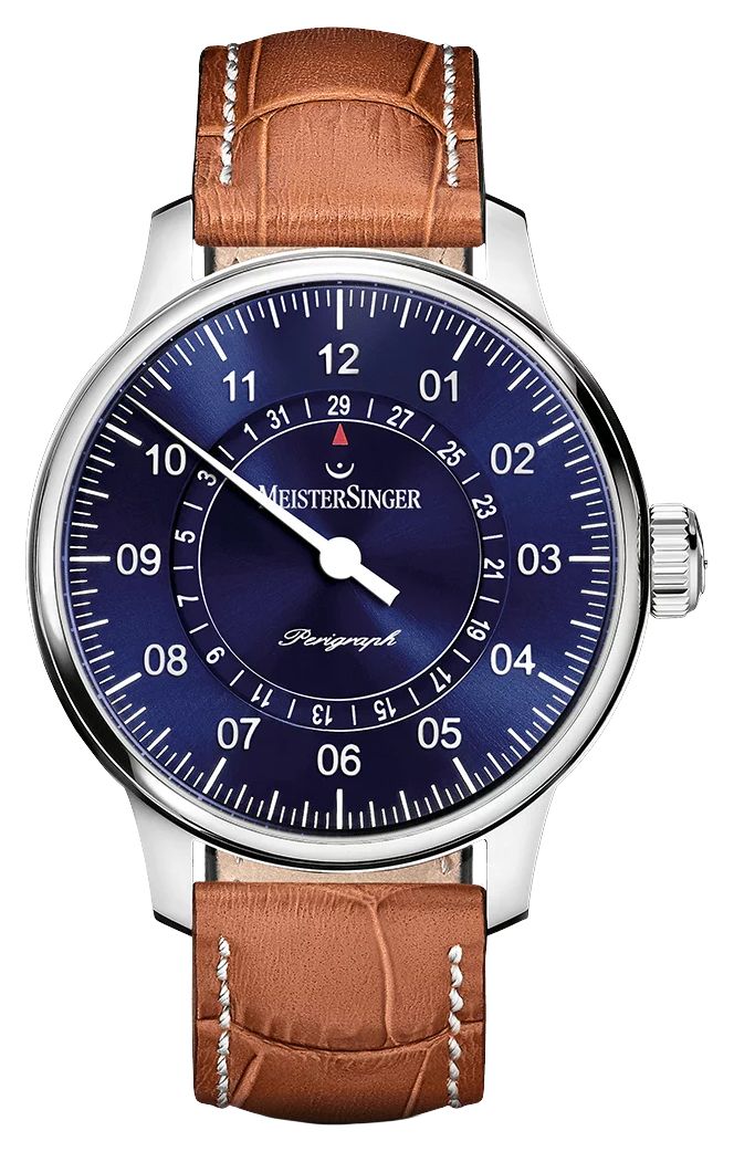 MeisterSinger AM1008 Men's Classic Plus Perigraph Brown Watch