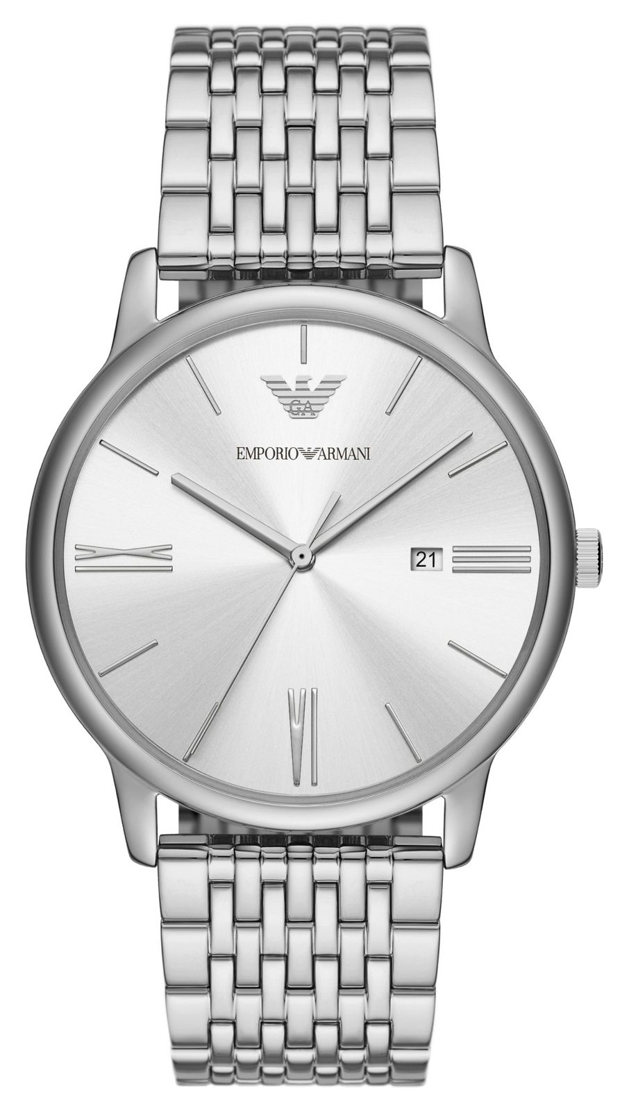 Emporio Armani AR11599 Men's (42mm) Silver Dial / Stainless Watch