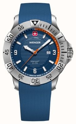 Wenger Seaforce Quartz (43mm) Blue Dial / Blue Silicone Strap 01.0641.140