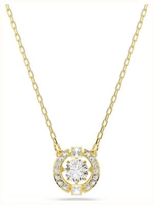 Swarovski Una Angelic pendant Necklace Mixed cuts, White, 18K gold finish 5758061