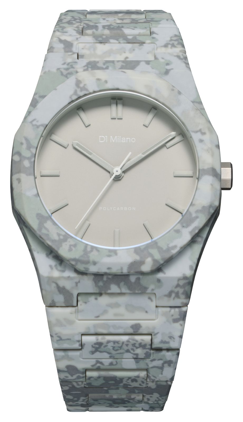 D1 Milano PCBJ37 Polycarbon Urban Camo (40.5mm) Matte Grey Watch