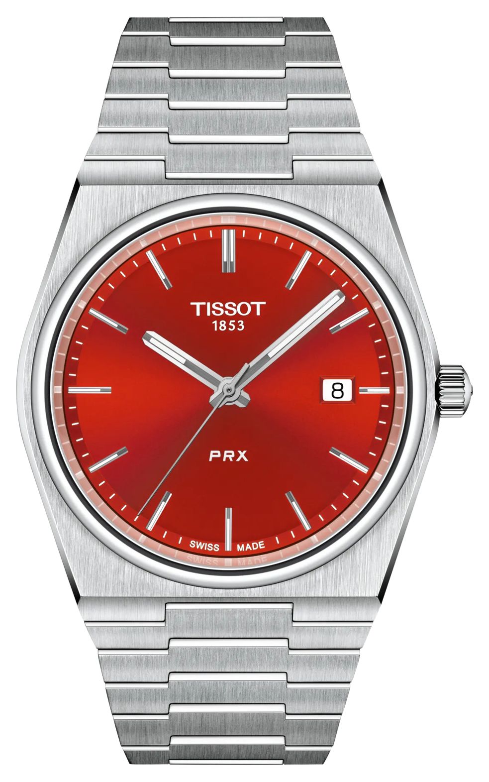 Tissot T1374101142100 PRX Quartz (40mm) Red Dial / Stainless Watch