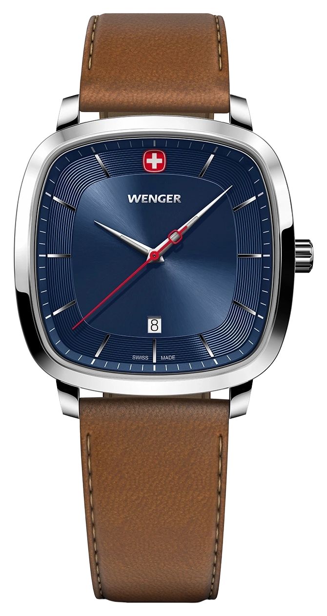 Wenger 01.1921.106 Vintage Classic Quartz (37mm) Blue Watch