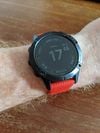 Customer picture of Garmin Quickfit 22 Strap Only Laser Red With Black Stainless Steel 010-12901-02