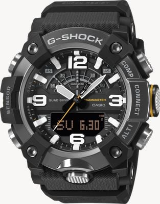 Casio Master-of-G Mudmaster (51.3mm) Dual-Display / Black Resin Band GG-B100XMB-1AER