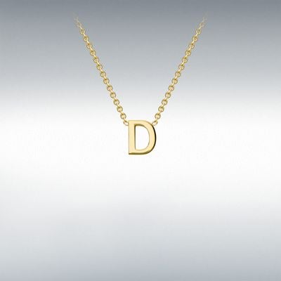 IBB 9ct Yellow Gold Initial D Pendant 1.19.0153