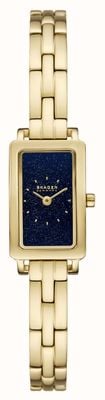 Skagen Hagen Micro (15.5mm) Speckled Blue Dial / Gold PVD Stainless Steel Bracelet SKW3170