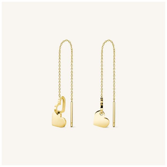 Rosefield Jewellery JEDHG-J686 Thread-chain Double Heart