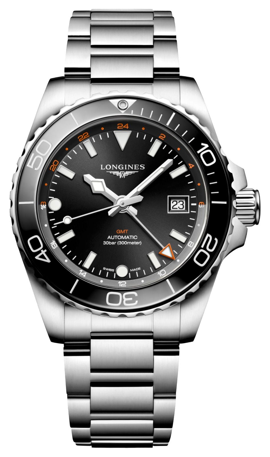 LONGINES L37904566 HydroConquest GMT (41mm) Sunray Black Watch