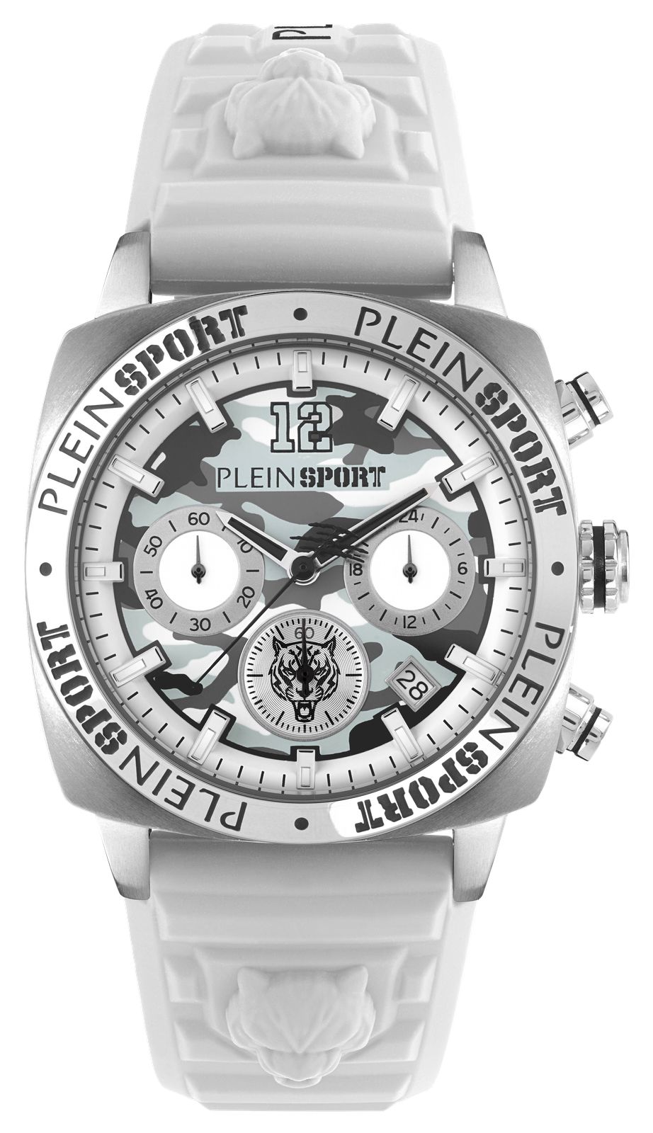Plein Sport PSGBA0123 WILDCAT Chronograph (40mm) White Camo Watch