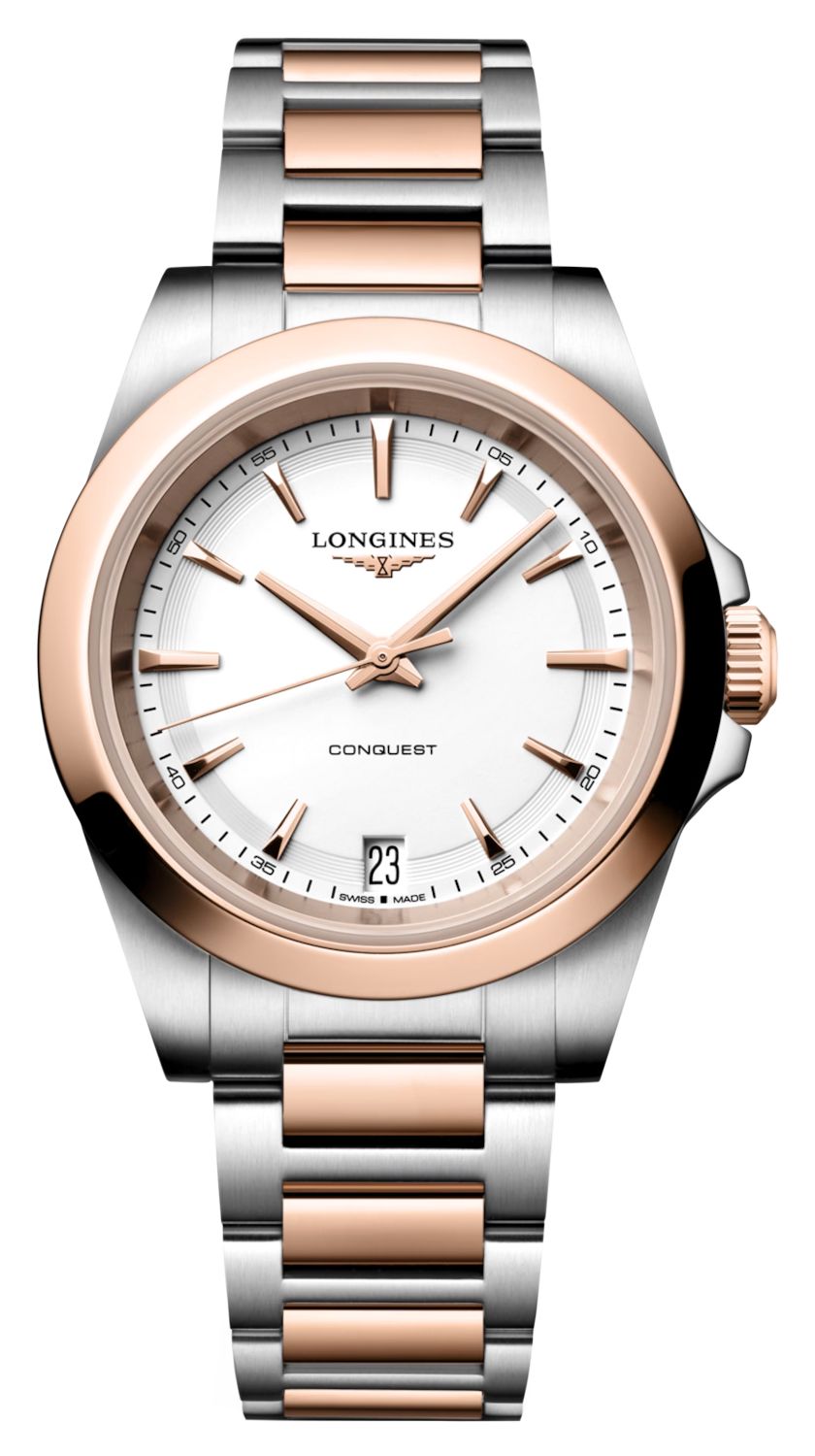 LONGINES L34603187 Conquest Quartz (34mm) White Sandblasted Watch
