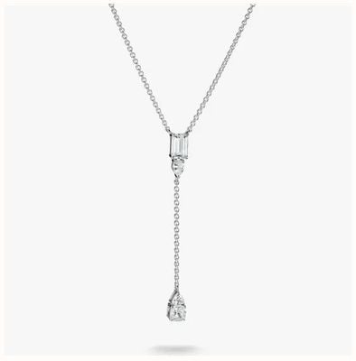 Thomas Sabo Silver Y Necklace With White Zirconia Stones Bold Elegance KE2364-051-14-L50V