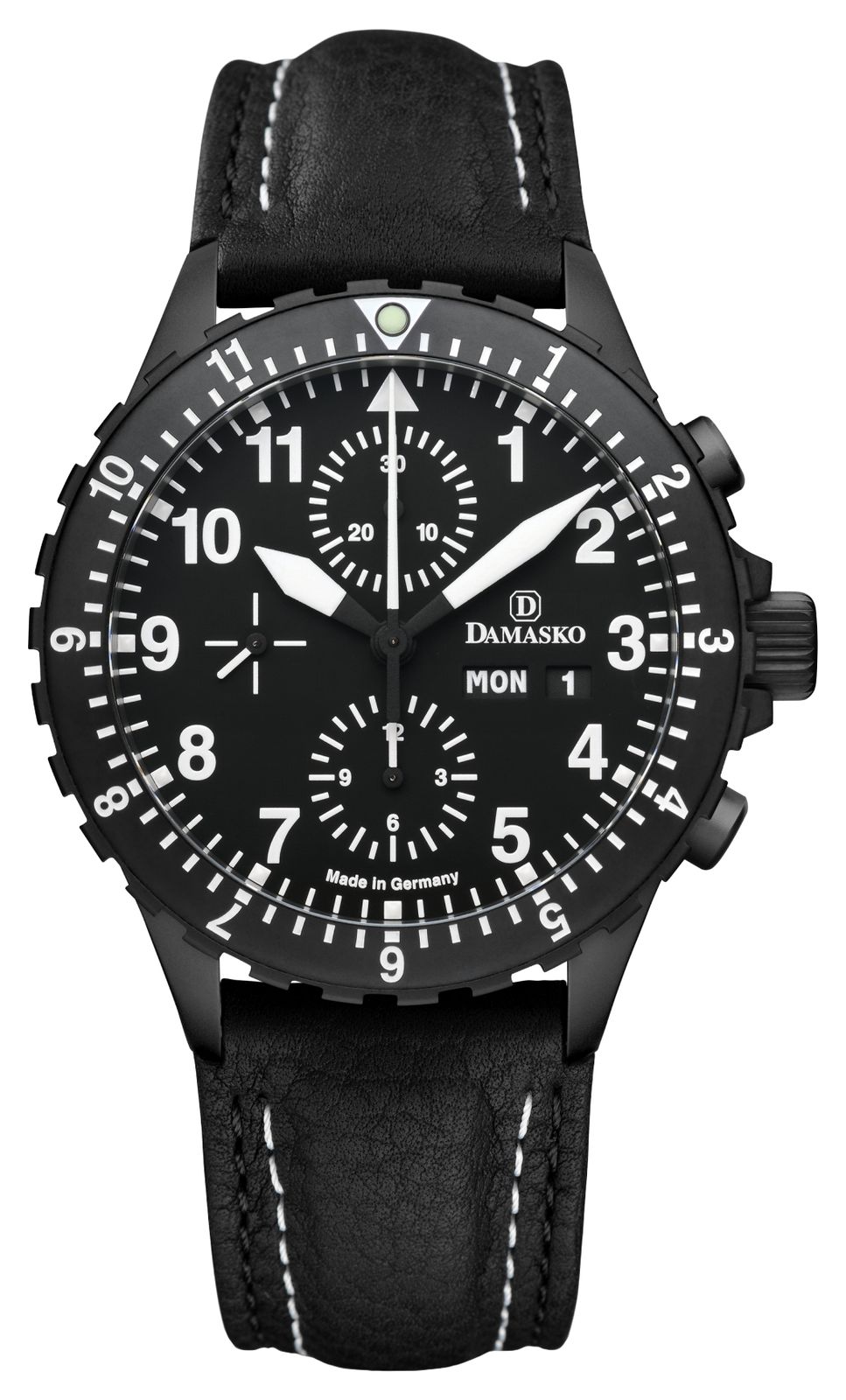 Damasko DC66-BLACK-BW-STITCH-STANDARD-ENGLISH DC66 Automatic Watch