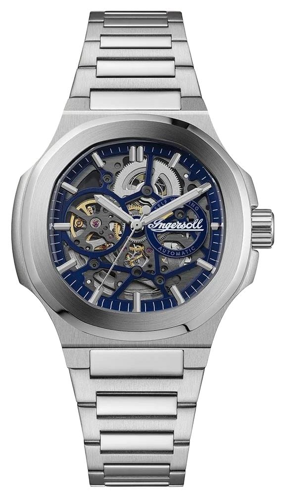 Ingersoll I18301 THE FRAME Automatic (47mm) Blue Skeleton Watch