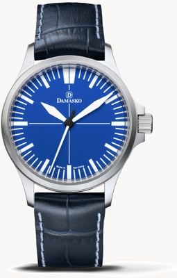 Damasko DK30 Three-Hand (39mm) Ocean Blue Dial / Blue Leather Strap SW10184.24