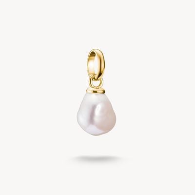 Thomas Sabo Charm pendant freshwater pearl Connect gold-plated CC1282-430-14