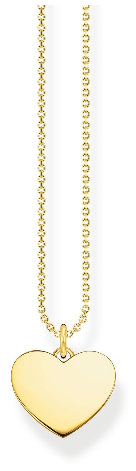 Thomas Sabo KE2128-413-39-L45V Gold Plated Engravable Heart Jewellery