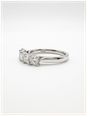 Princess Natural Diamond 18ct White Gold Five Stone Ring JM1987 - alternate view 2