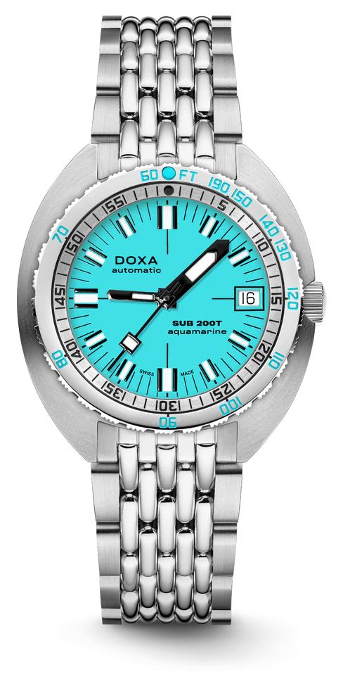 DOXA 804.10.241.10 SUB 200T Aquamarine (39mm) Light Blue Watch