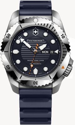 Victorinox Dive Pro Automatic (43mm) Blue Dial / Blue Rubber Strap Watch 241995