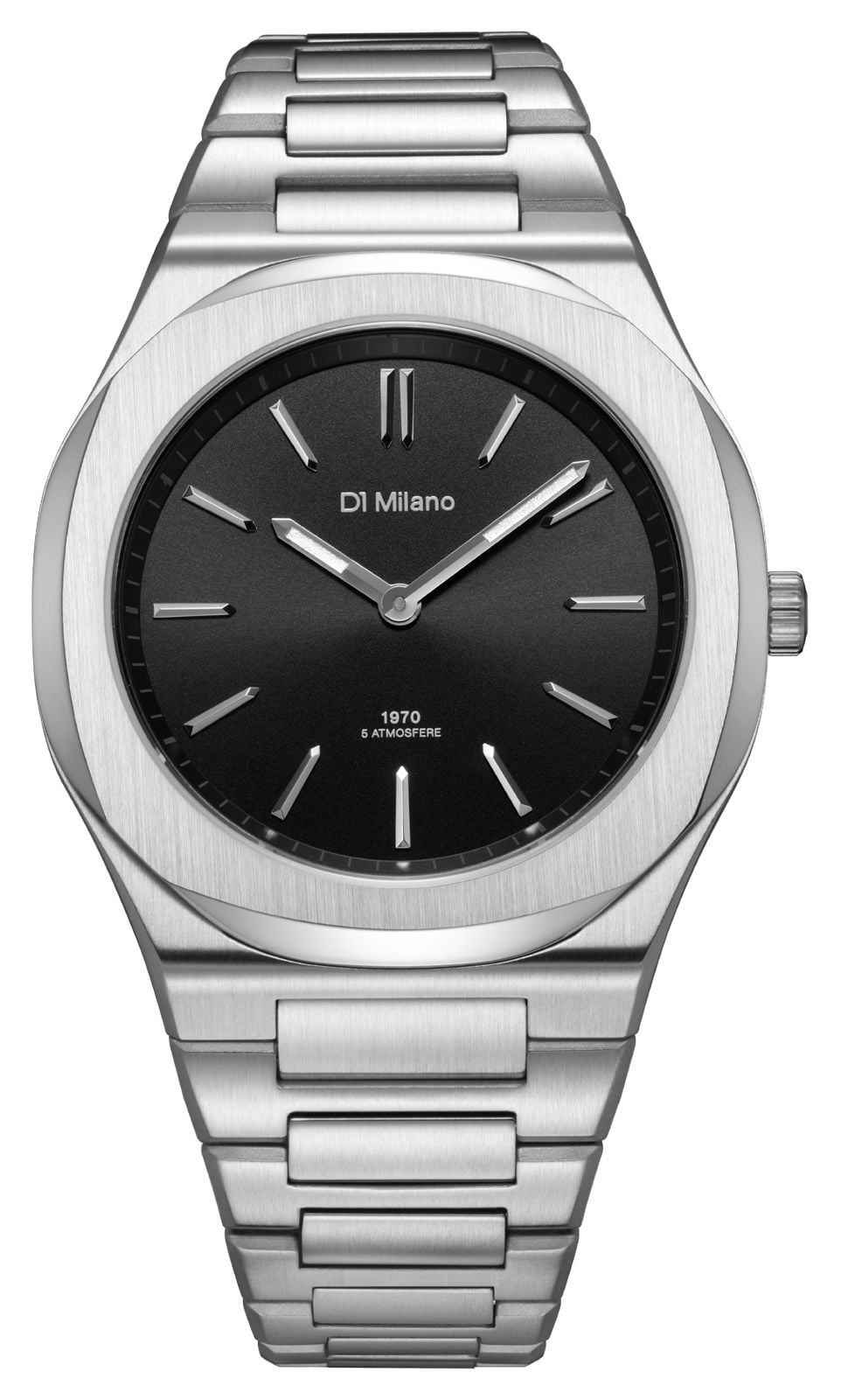 D1 Milano UHBJ01 Ultra Thin Groovy Black (39mm) Black Sunray Watch