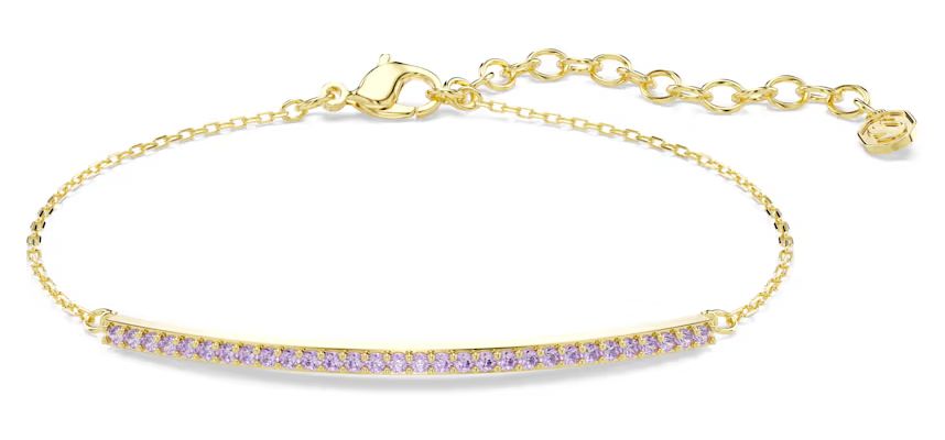 Swarovski 5757795 Only bracelet, Round cut, Purple, 18K gold Jewellery
