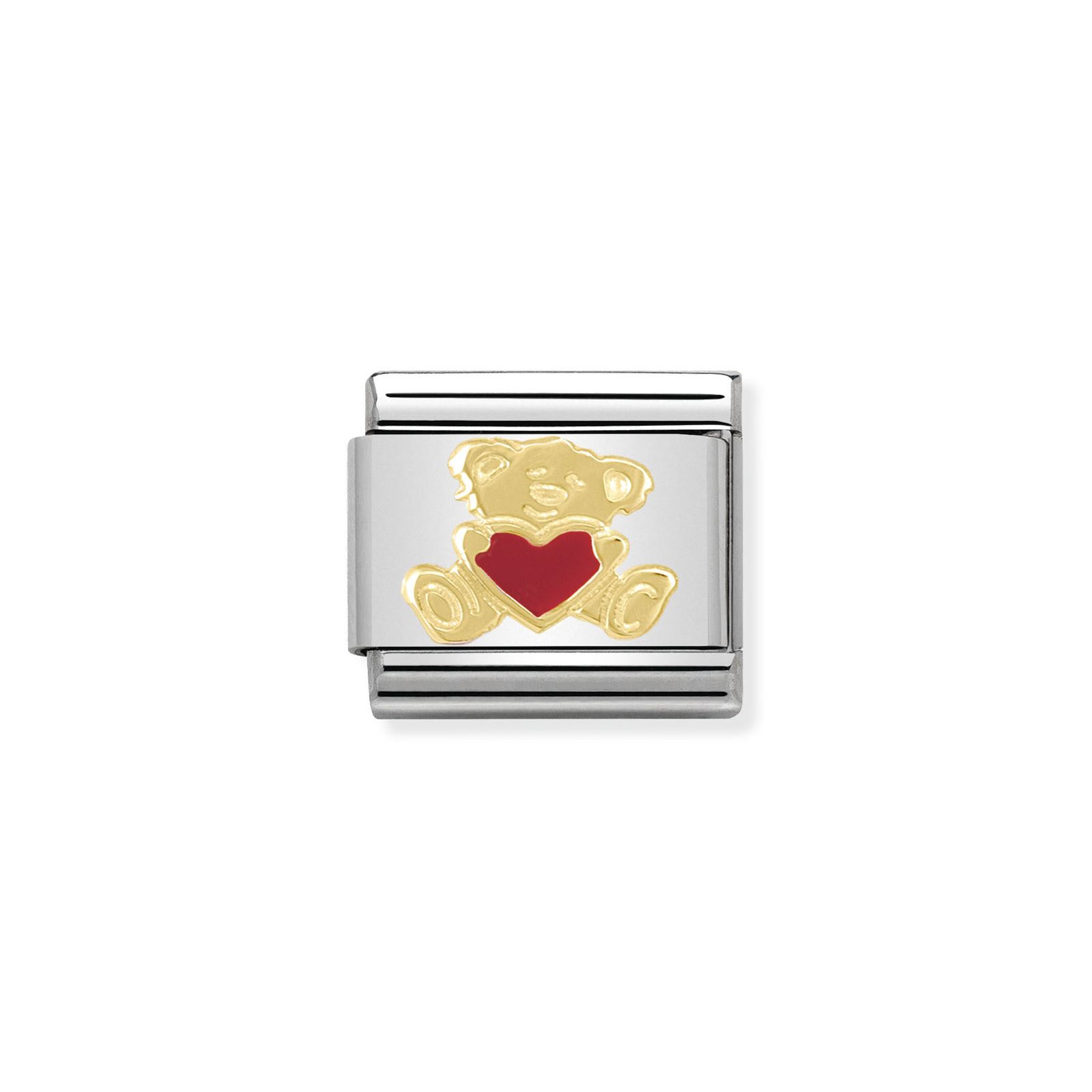 Nomination 030253/32 Classic Bear With Heart 18ct Gold & Jewellery