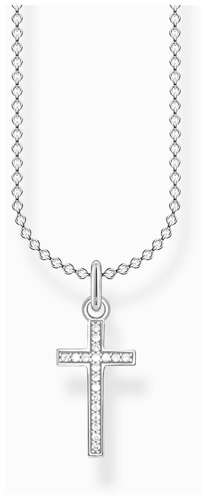 Thomas Sabo KE2043-051-14 Cross Pendant Necklace White Jewellery