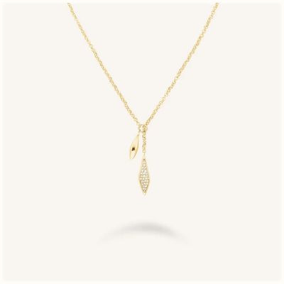 Rosefield Jewellery Pave Lariat Necklace Stainless Steel JNPLG-J1233