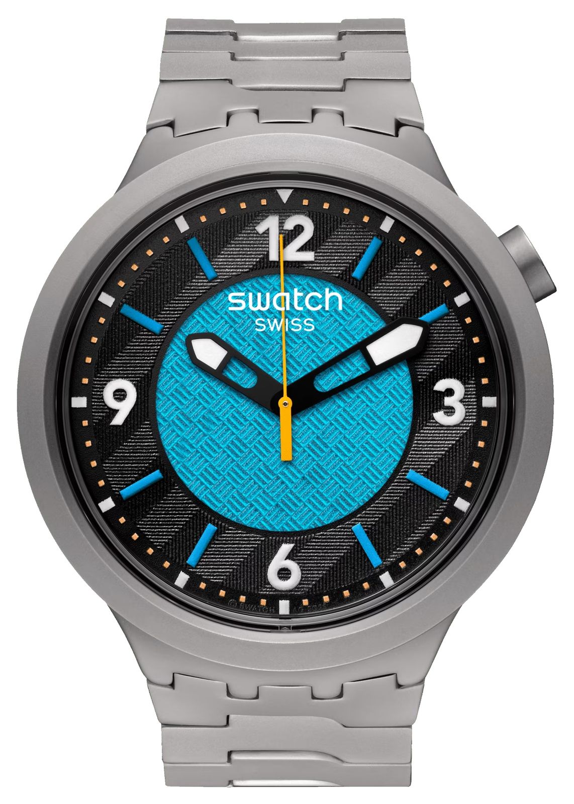 Swatch SB07S116G FROSTBLOOM (47mm) Black & Blue Dial / Watch