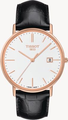 Tissot Goldrun 18K Rose Gold White Dial Watch T9224107601100
