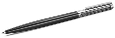Swarovski Matrix Tennis ballpoint pen, Black lacquered, Chrome plated 5760146