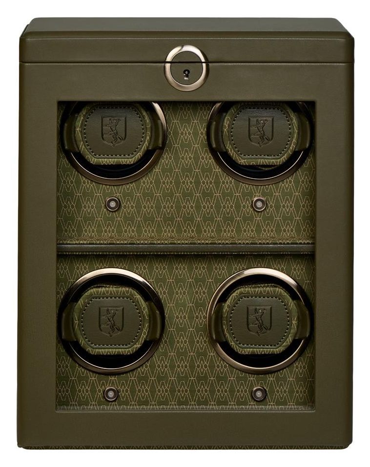 WOLF 191441 Earth 4 Piece Watch Winder In Olive Jewellery