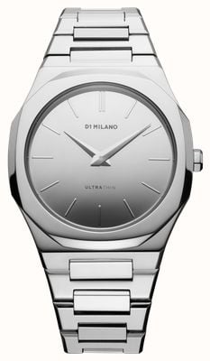 D1 Milano Ultra Thin Mirror (38mm) Mirror Silver Dial / Stainless Steel Bracelet UTBU07