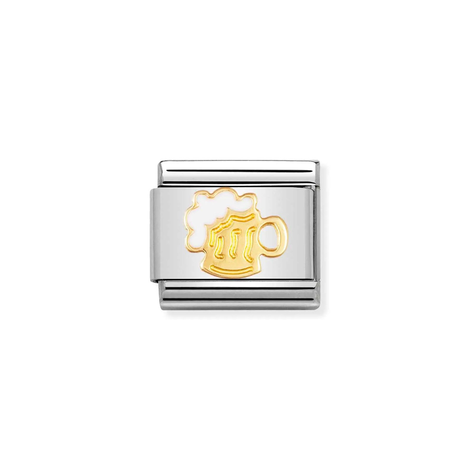 Nomination 030218/06 Classic Beer Tankard 18ct Gold & Steel Jewellery