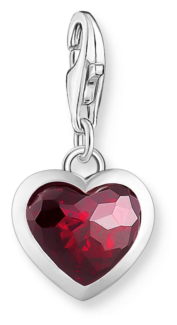 Thomas Sabo 2094-699-10 Ladies Silver Charm Pendant With Red Jewellery