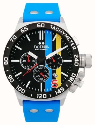 TW Steel x Nigel Mansell FW14B Special Edition (45mm) Black Dial / Blue Rubber Strap CS123