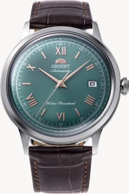 Orient Bambino Automatic (40.5mm) Green Dial / Brown Leather Strap RA-AC0023E30B
