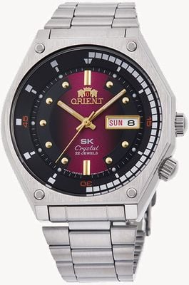Orient Neo-70's Mechanical (42mm) Red Gradient Dial / Stainless Steel Bracelet RA-AA0B02R39B